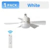 E27 Screw-Base Ceiling Fan Light with Remote Control 5 Blades ABS Material for Dining Rooms Children's Rooms & Bedrooms