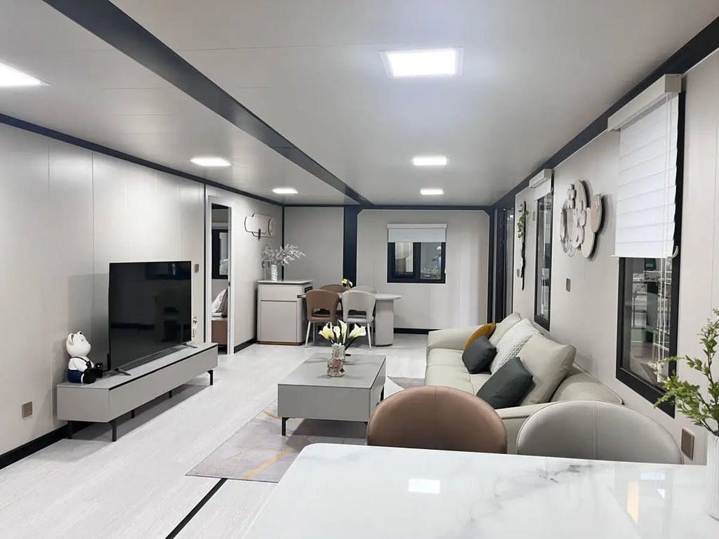 20ft/40ft Expandable Steel Container Home | Luxury Modular Tiny Villa, Portable Prefabricated House with 1-4 Bedrooms