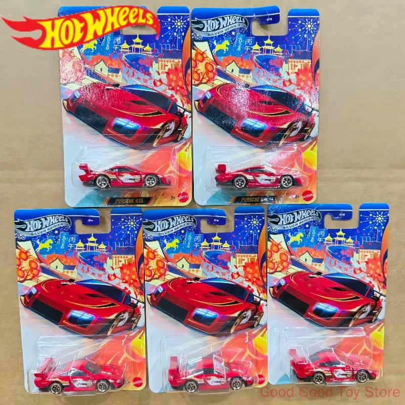 Original Hot Wheels JNF49-LA10 2026 Chinese Year of the Horse Limited Edition Die Cast Model Porsche 935 Collection Toys Gifts