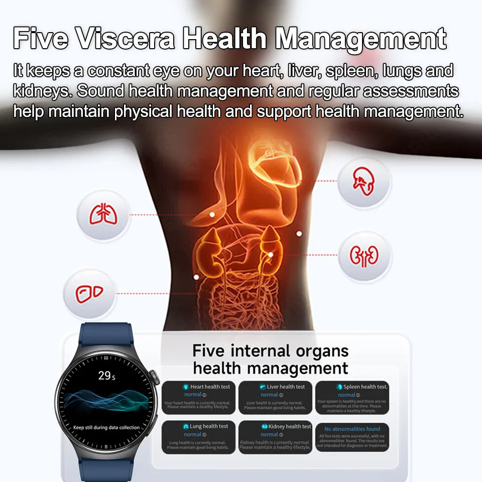2026 New Health Sport ECG AI Diagnosis Smart Watches Men Heart Rate Blood Pressure IP68 Waterproof Smartwatches For Men Women