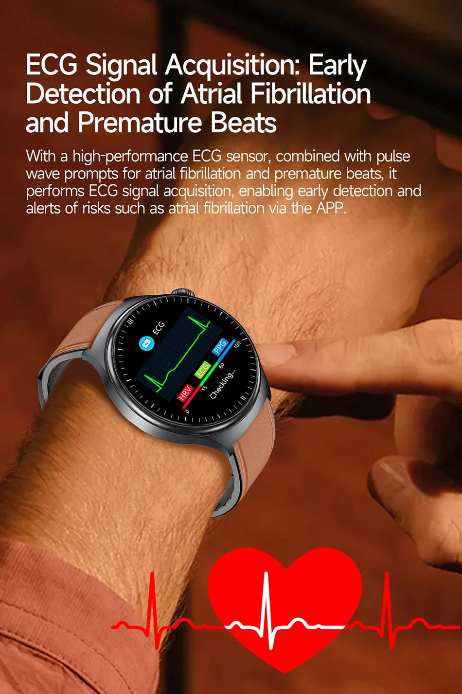 2026 Fashion New Expert level Health Smart Watch Men ECG+PPG Laser Monitor Uric Acid Blood Fat Blood Pressure HD Call Smartwatch