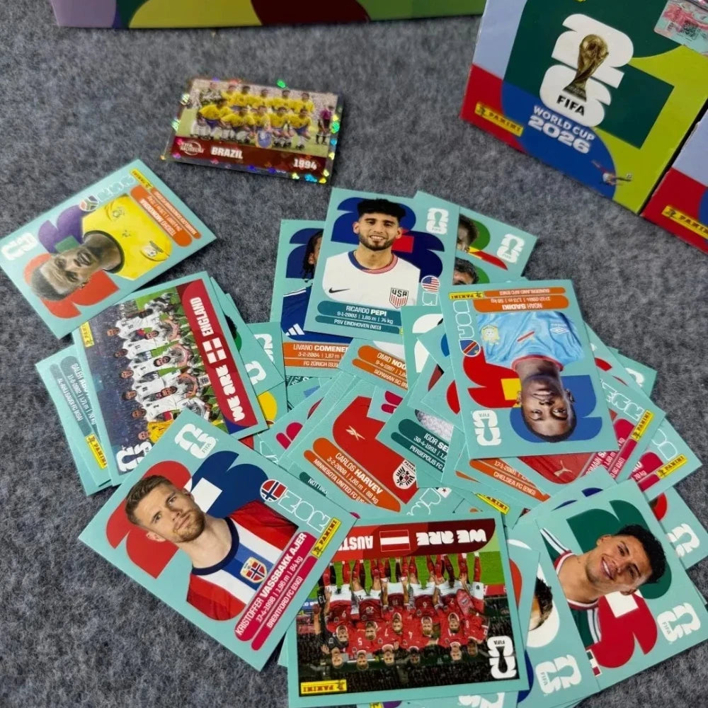 Hot Sales New Panini Official 2026 FIFA World Cup Soccer Stickers, Limited Edition Sticker Packs Fan Memorabilia gift In stock