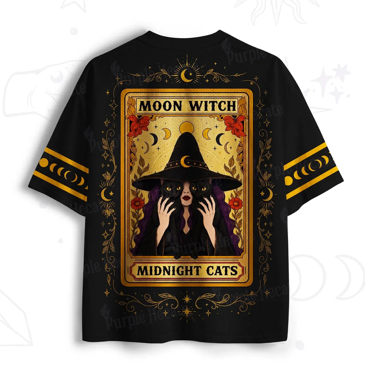 2026 Summer Fashion New Gothic Witch Guardian Library Limited Edition 3D Printed Outdoor Leisure Fitness V-neck T-shirt Large