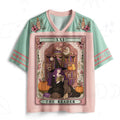 2026 Summer Fashion New Gothic Witch Guardian Library Limited Edition 3D Printed Outdoor Leisure Fitness V-neck T-shirt Large