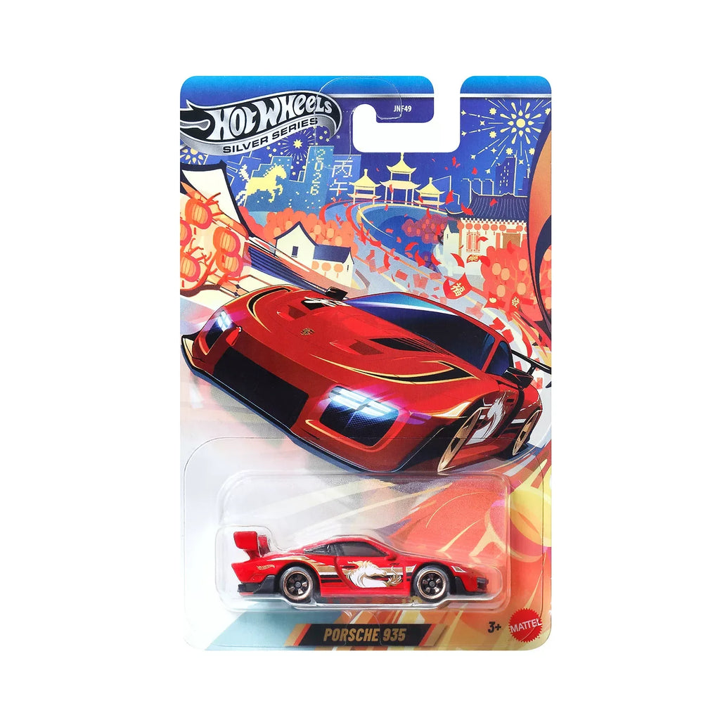 Original Hot Wheels JNF49-LA10 2026 Chinese Year of the Horse Limited Edition Die Cast Model Porsche 935 Collection Toys Gifts